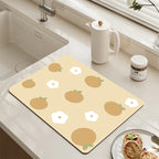 Decorative Kitchen Floor Mat Green Yellow Pink | Thrascher