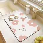 Decorative Kitchen Floor Mat Green Yellow Pink | Thrascher