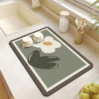 Decorative Kitchen Floor Mat Green Yellow Pink | Thrascher