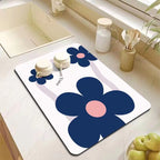 Decorative Kitchen Floor Mat Green Yellow Pink | Thrascher