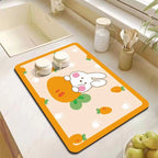 Decorative Kitchen Floor Mat Green Yellow Pink | Thrascher