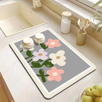 Decorative Kitchen Floor Mat Green Yellow Pink | Thrascher