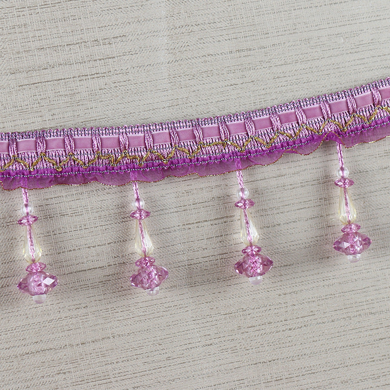 Decorative Lace Trim with Pearls | Thrascher