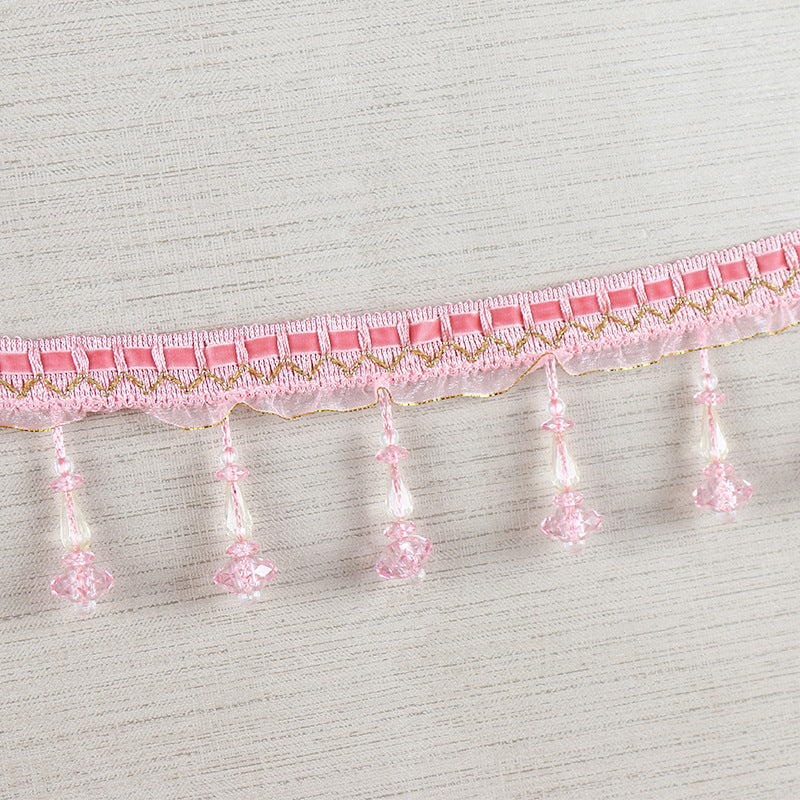 Decorative Lace Trim with Pearls | Thrascher