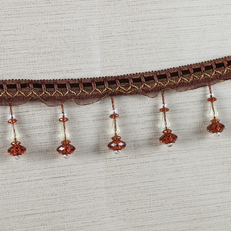 Decorative Lace Trim with Pearls | Thrascher