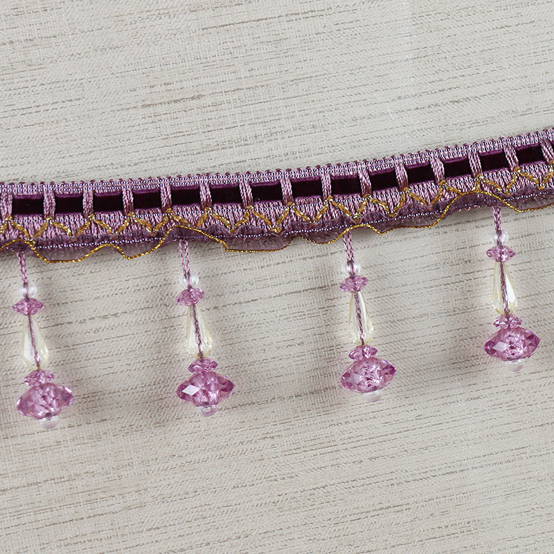Decorative Lace Trim with Pearls | Thrascher
