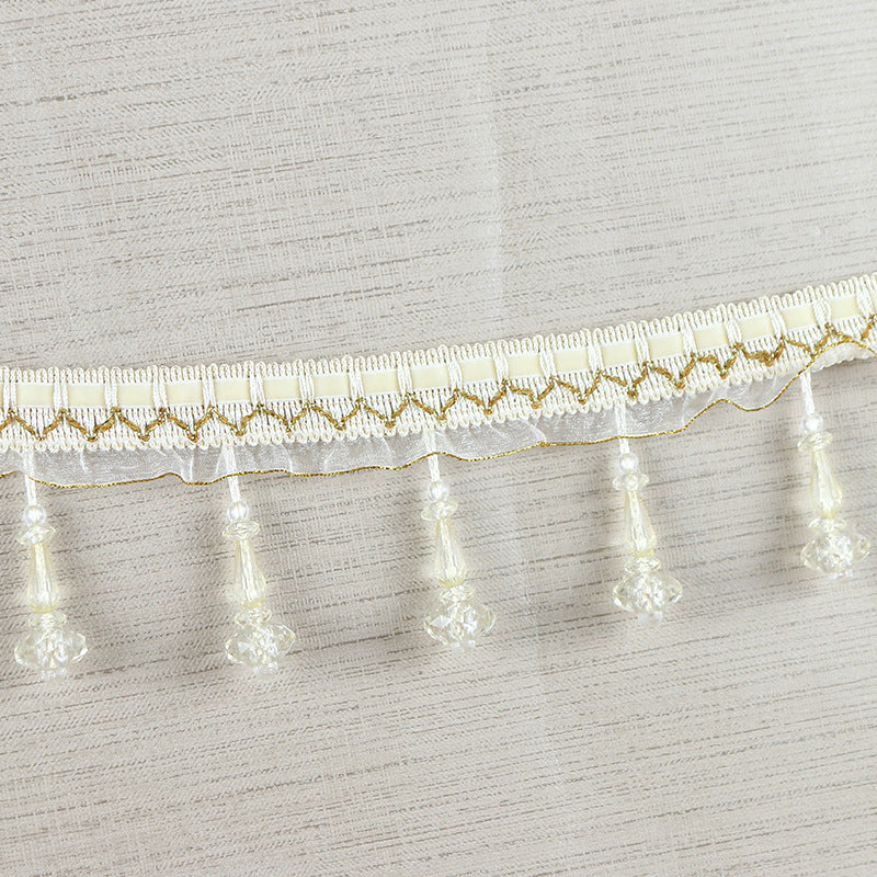 Decorative Lace Trim with Pearls | Thrascher