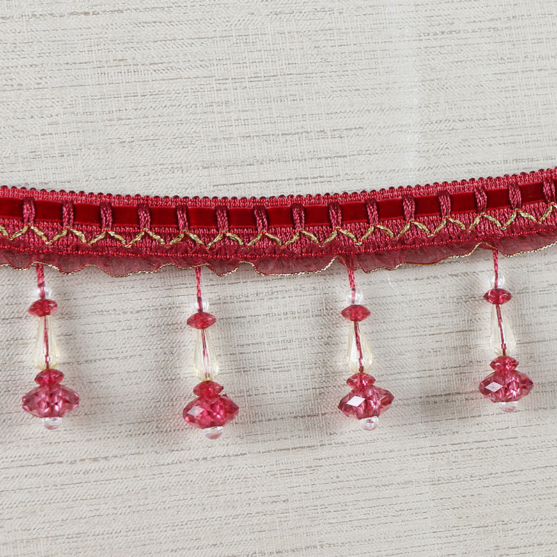 Decorative Lace Trim with Pearls | Thrascher
