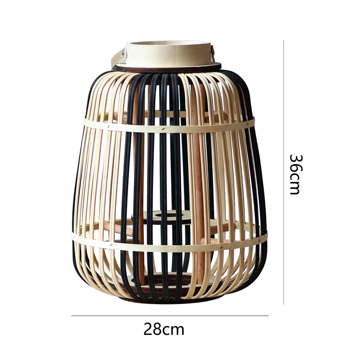 Decorative Lantern Bamboo LED Illuminated | Thrascher