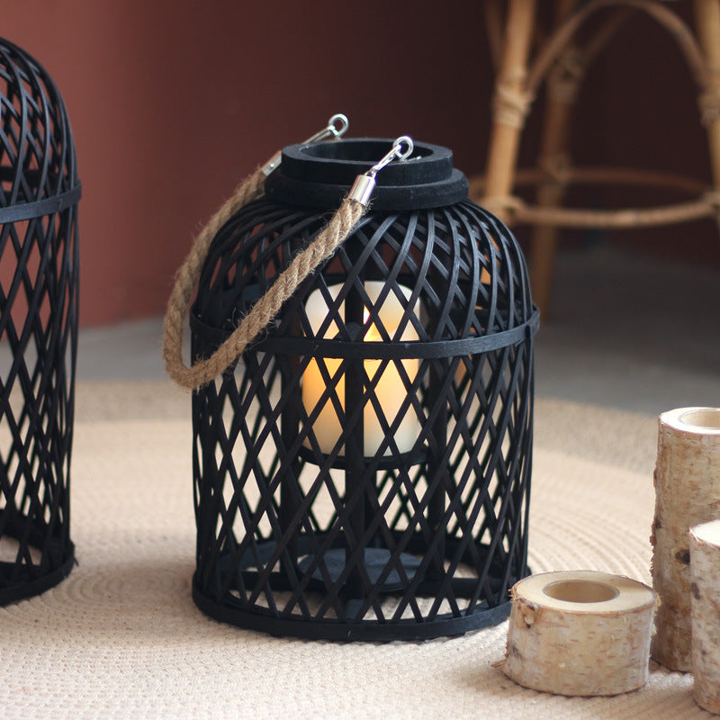 Decorative Lantern made of Braided Material | Thrascher