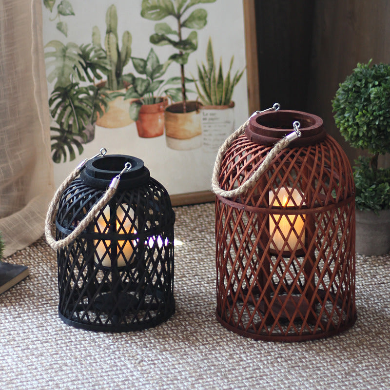 Decorative Lantern made of Braided Material | Thrascher