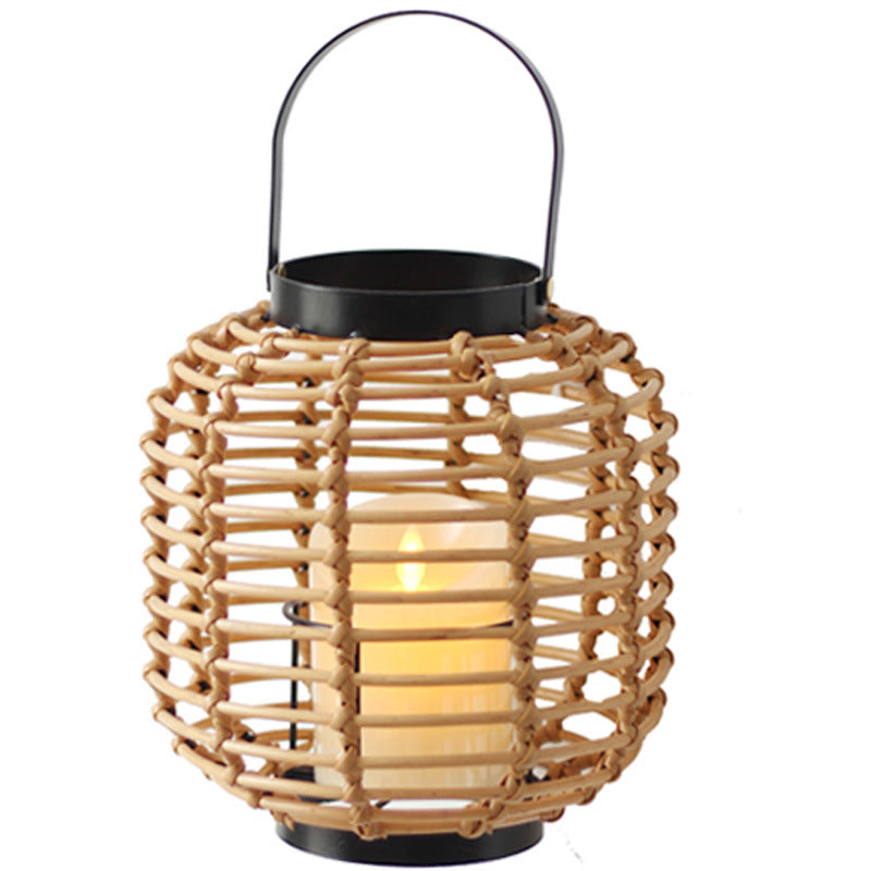 Decorative Lantern made of Braided Rattan | Thrascher