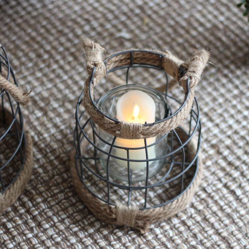 Decorative Lantern made of Metal and Glass | Thrascher