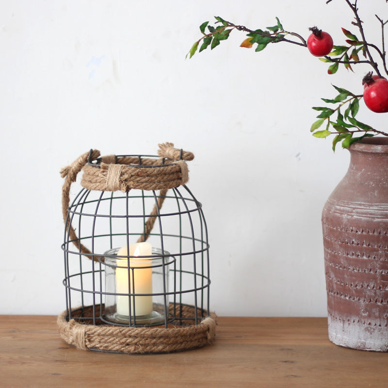 Decorative Lantern made of Metal and Glass | Thrascher