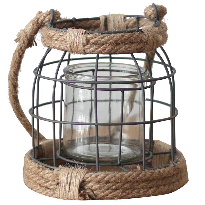 Decorative Lantern made of Metal and Glass | Thrascher