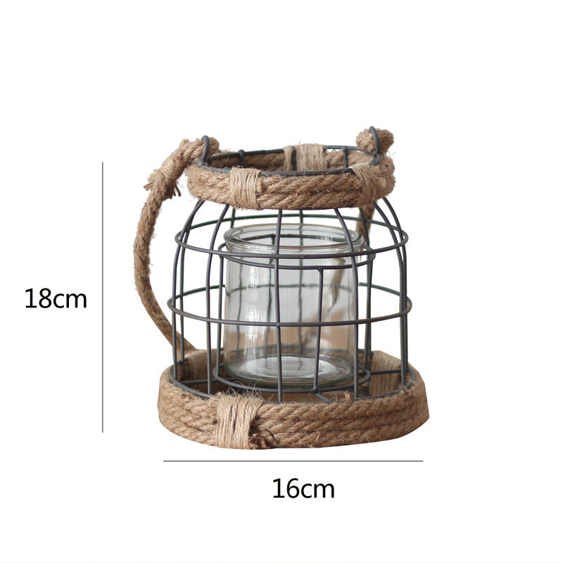 Decorative Lantern made of Metal and Glass | Thrascher