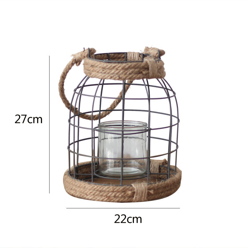 Decorative Lantern made of Metal and Glass | Thrascher