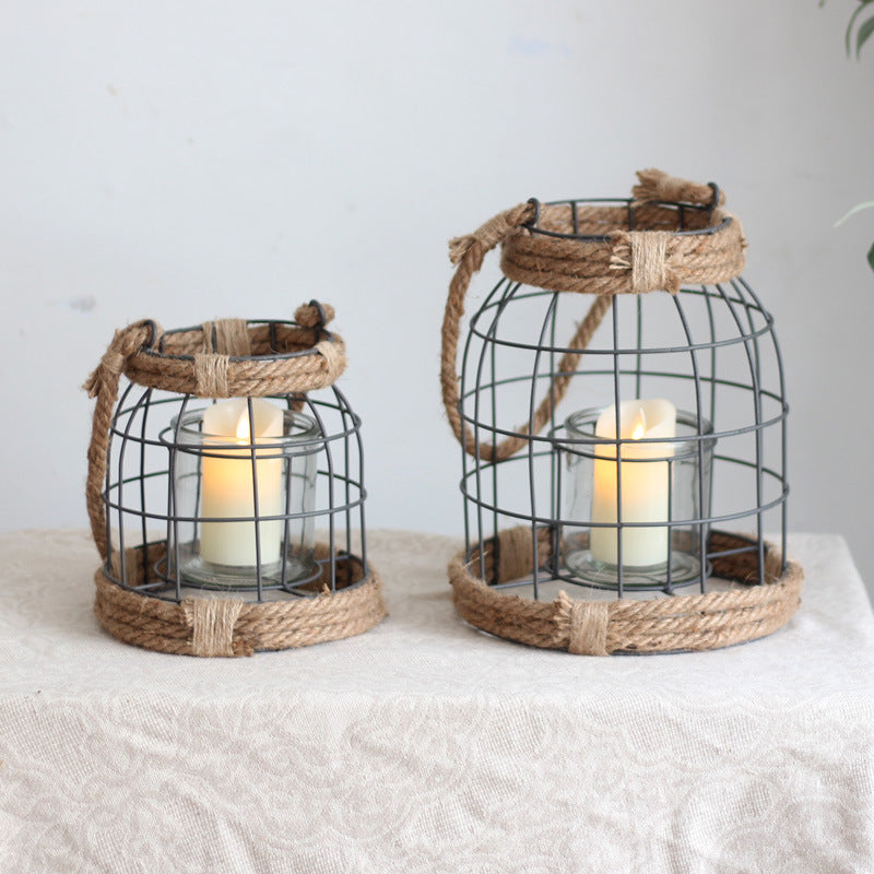 Decorative Lantern made of Metal and Glass | Thrascher