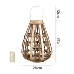 Decorative Lantern made of Rattan | Thrascher