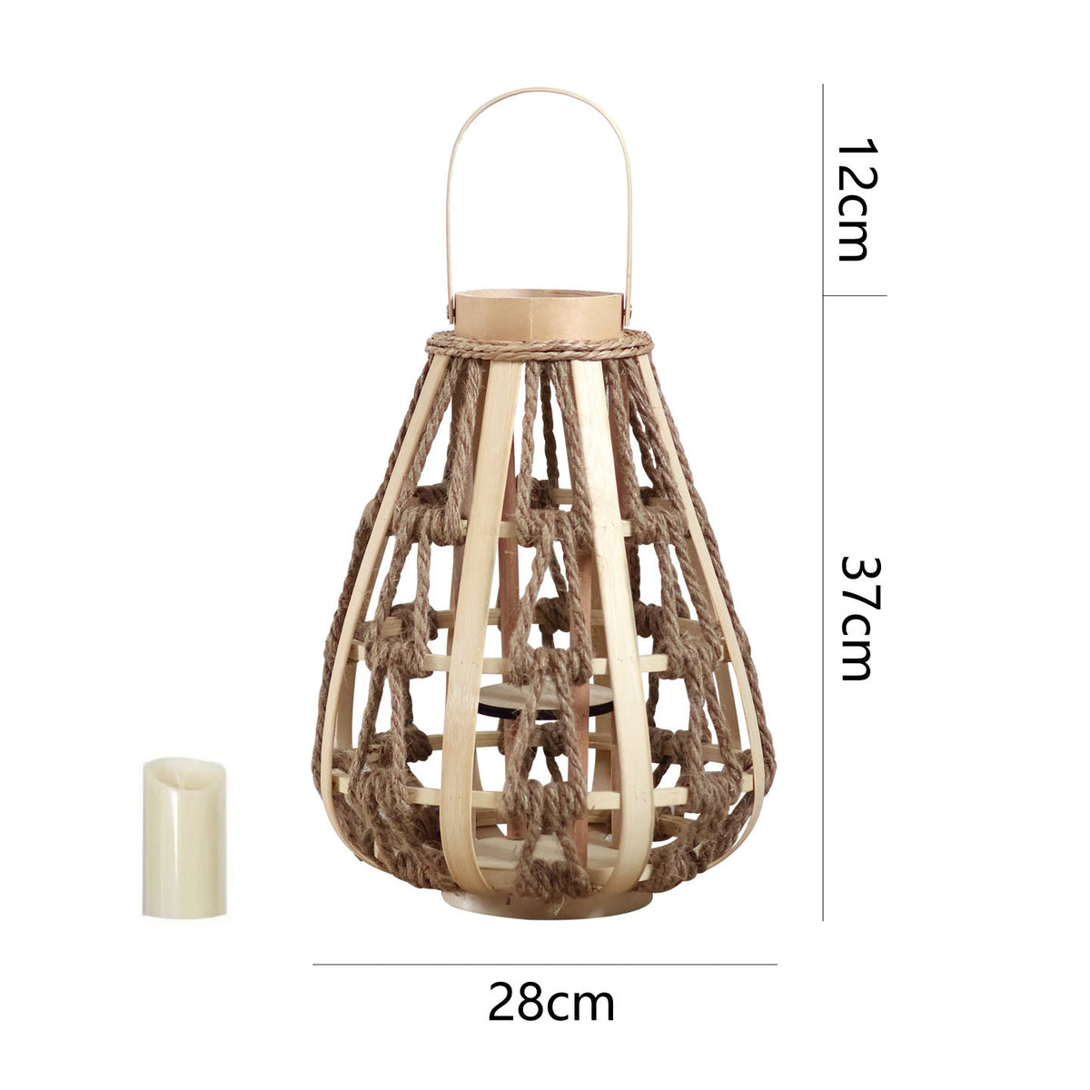 Decorative Lantern made of Rattan | Thrascher