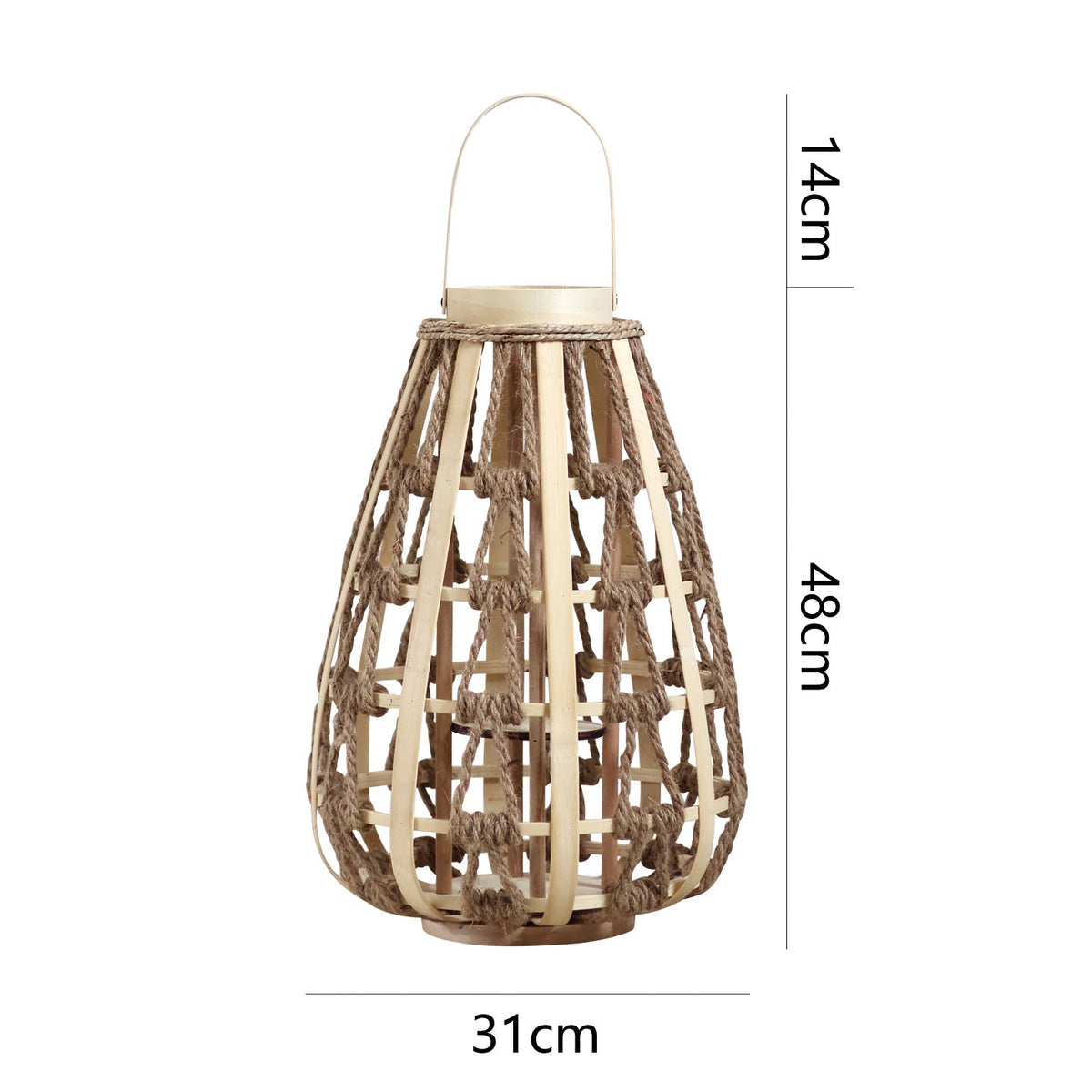 Decorative Lantern made of Rattan | Thrascher