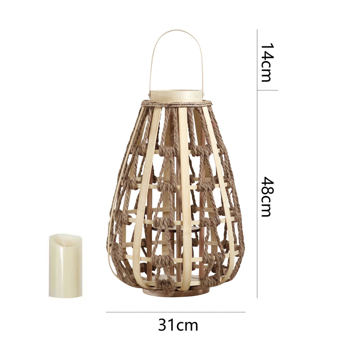 Decorative Lantern made of Rattan | Thrascher