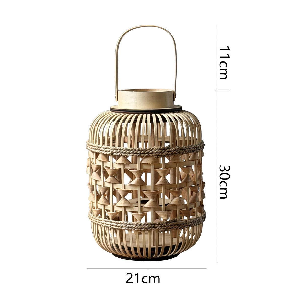 Decorative Lantern made of Woven Bamboo | Thrascher