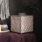 Decorative Lantern with Zigzag Pattern | Thrascher