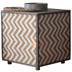 Decorative Lantern with Zigzag Pattern | Thrascher