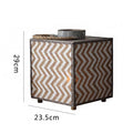 Decorative Lantern with Zigzag Pattern | Thrascher