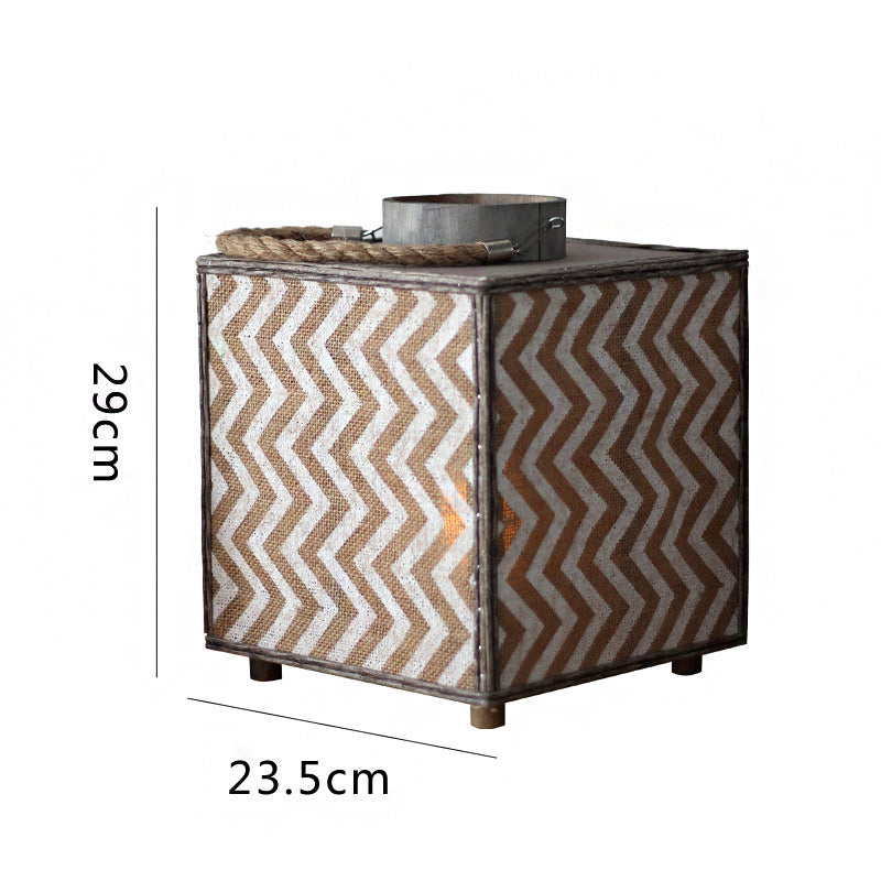 Decorative Lantern with Zigzag Pattern | Thrascher