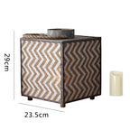 Decorative Lantern with Zigzag Pattern | Thrascher