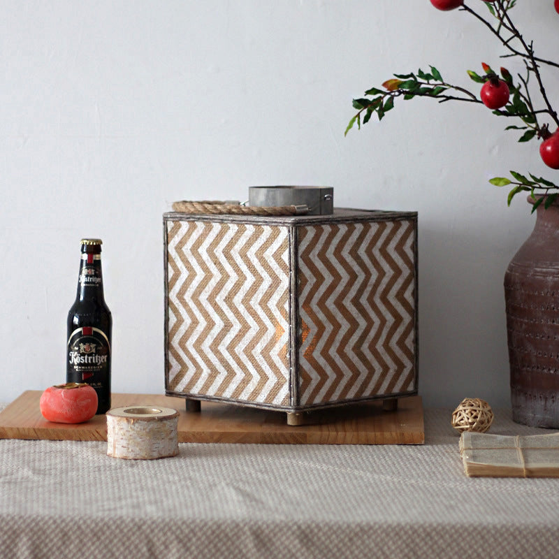 Decorative Lantern with Zigzag Pattern | Thrascher