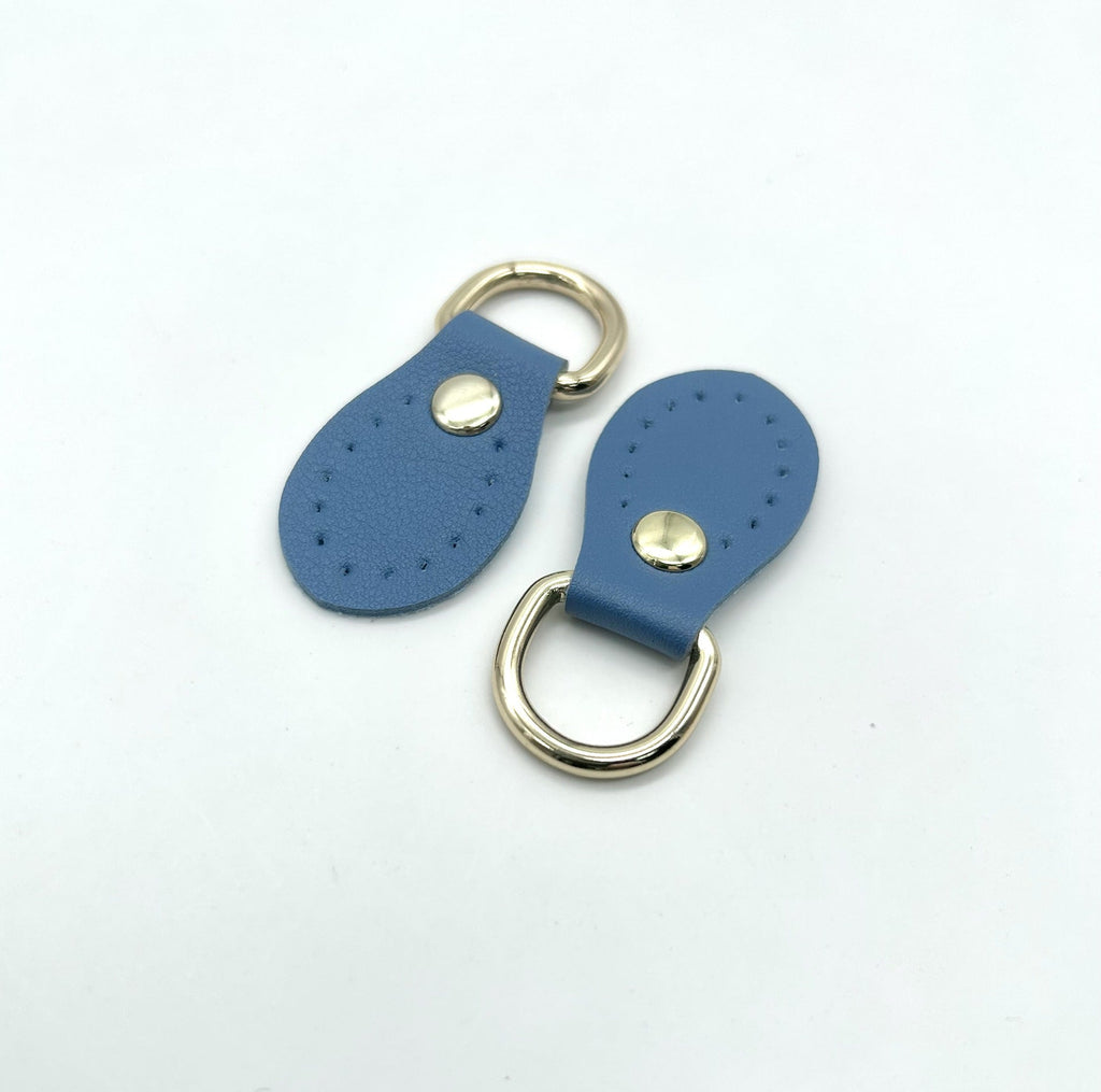 Decorative Leather Sky Blue White | Thrascher