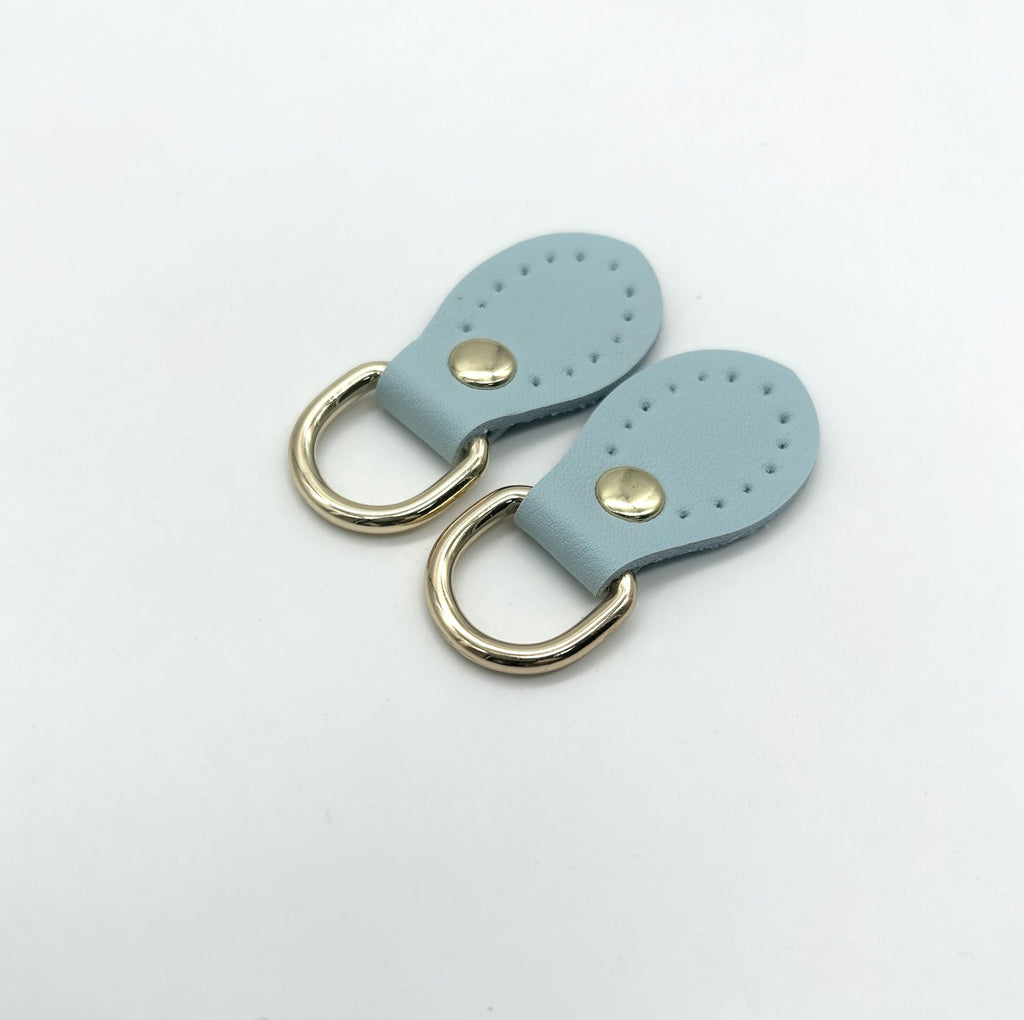 Decorative Leather Sky Blue White | Thrascher