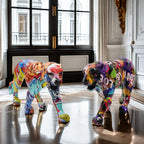 Decorative Leopard Figure made of Resin | Thrascher