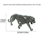 Decorative Leopard Figure made of Resin | Thrascher