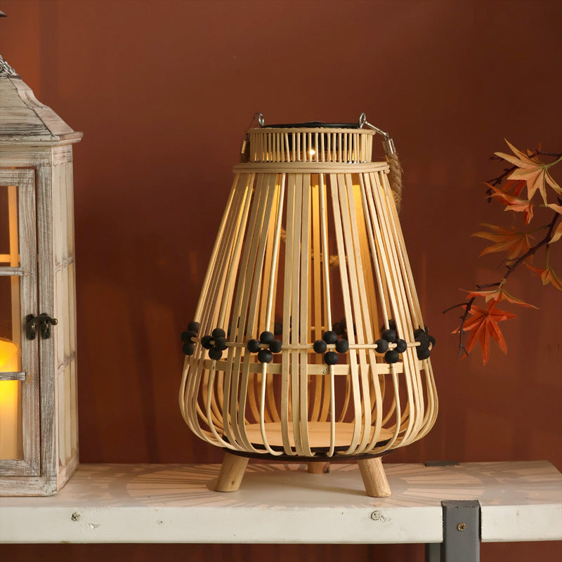 Decorative Light Source with Natural Rattan | Thrascher