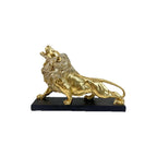 Decorative Lion Figure with Golden Details | Thrascher
