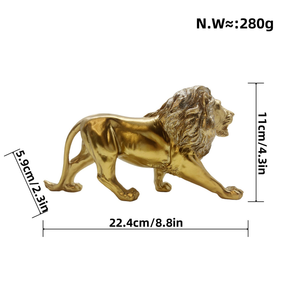 Decorative Lion Statue in Modern Style | Thrascher