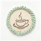Decorative Macrame Coffee Cup Coaster | Thrascher
