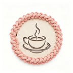 Decorative Macrame Coffee Cup Coaster | Thrascher