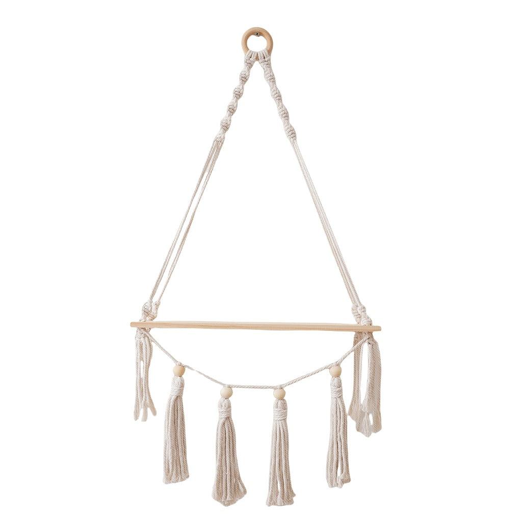 Decorative Macrame Hanging Shelf | Thrascher