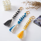 Decorative Macrame Keychain Holder Pink Blue | Thrascher