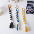 Decorative Macrame Keychain Holder Pink Blue | Thrascher