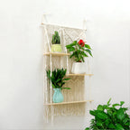 Decorative Macrame Plant Holder with Shelves | Thrascher