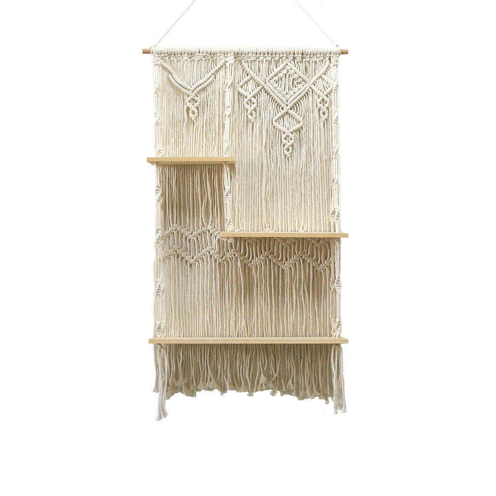 Decorative Macrame Plant Holder with Shelves | Thrascher