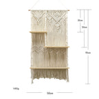 Decorative Macrame Plant Holder with Shelves | Thrascher