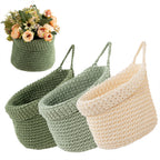 Decorative Macrame Storage Basket Brown | Thrascher
