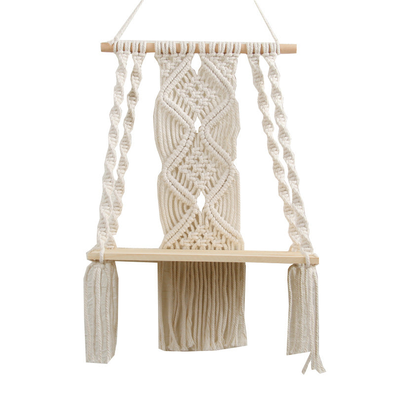 Decorative Macrame Swing Shelf | Thrascher